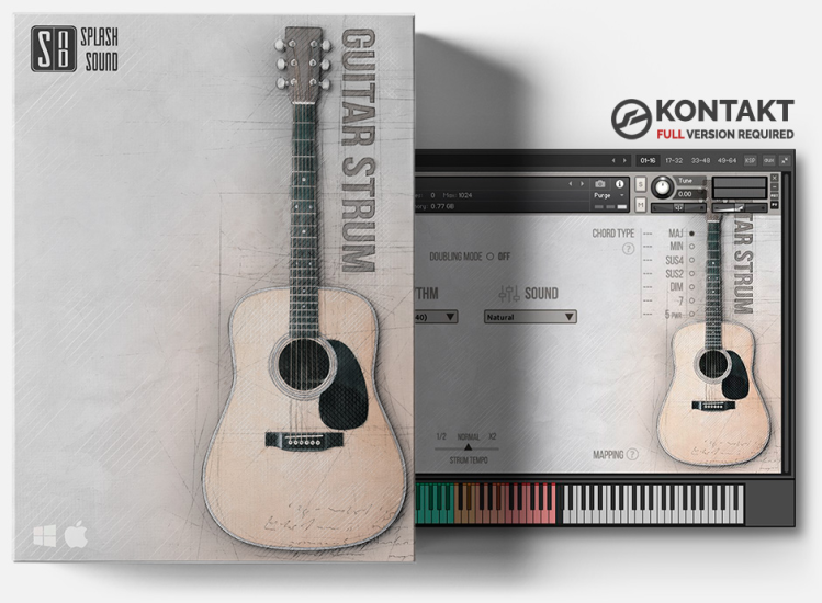 扫弦吉他音色库！Splash Sound Guitar Strum KONTAKT | 声音猎手