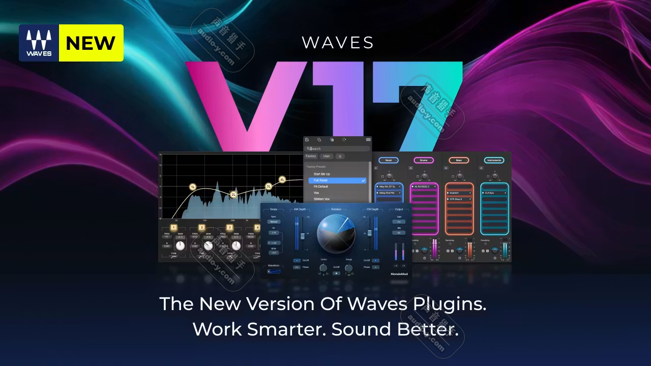 最新Waves 17终极版全集插件包！Waves Ultimate 17 v2026.07.26 WIN&MAC（2026.07.26更新带新混响版本）